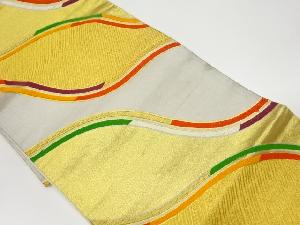 リサイクル　斜め立涌模様織出し袋帯